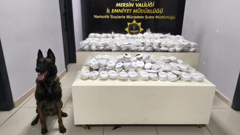 Mersin'de uyuşturucu operasyonu: 3 kilo 490 gram kokain ele geçirildi