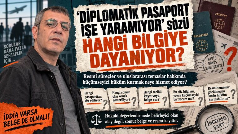 Kürşat Şahin Yıldırmer — Zirve Dosyası: Diplomatik pasaport tartışması — bu sözün taşıdığı iddia hangi veriyle ayakta duruyor?