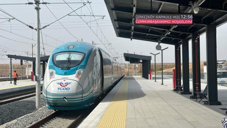 ÇerkezköyKapıkule Hızlı Tren Hattı bugün açılıyor